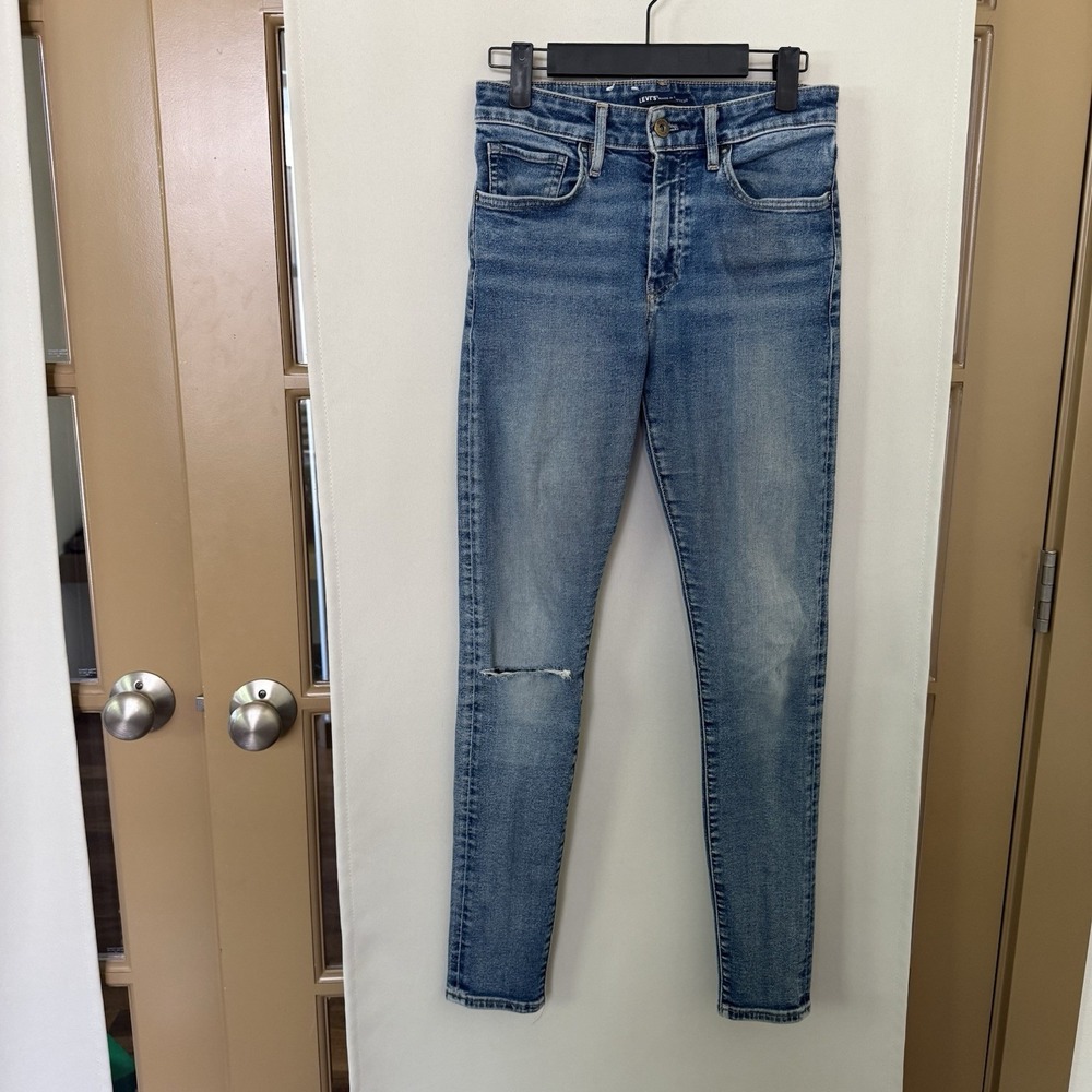 Levi's Made & Crafted Womens 27 Blue Medium Wash High Rise Skinny Denim Jeans